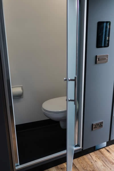 luxury toilet in log pod luxury toilet in log pod